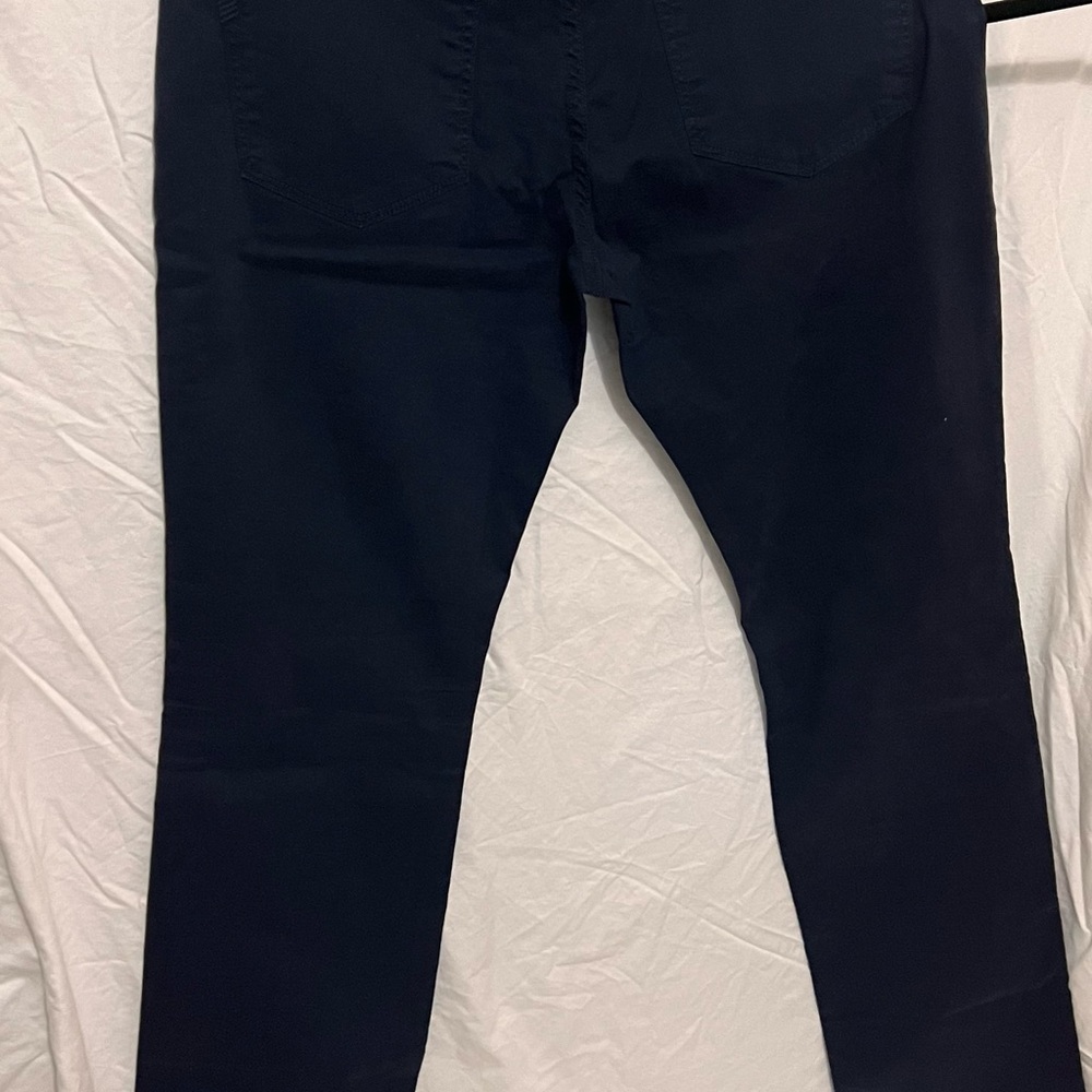 PAIGE Men Normandie Straight Leg Japan Twill Cotton Denim Jean (Navy Cadet) - Picture 4 of 6